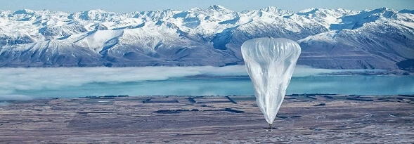 Po kataklizmie, Google dostarcza internet z pomocą balonów